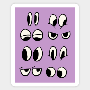 Cartoon Eyes Sticker